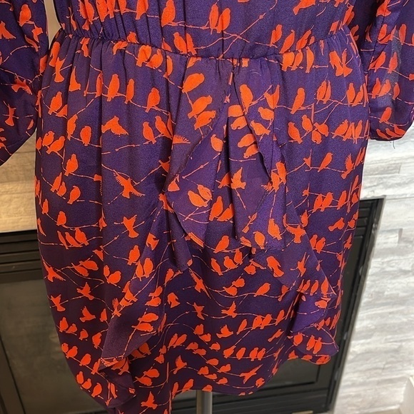 Collective Concepts Birds on a wire Lined Dress Size Small - Picture 5 of 7